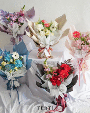 mix flower bouquet buket bunga mawar dan kombinasi