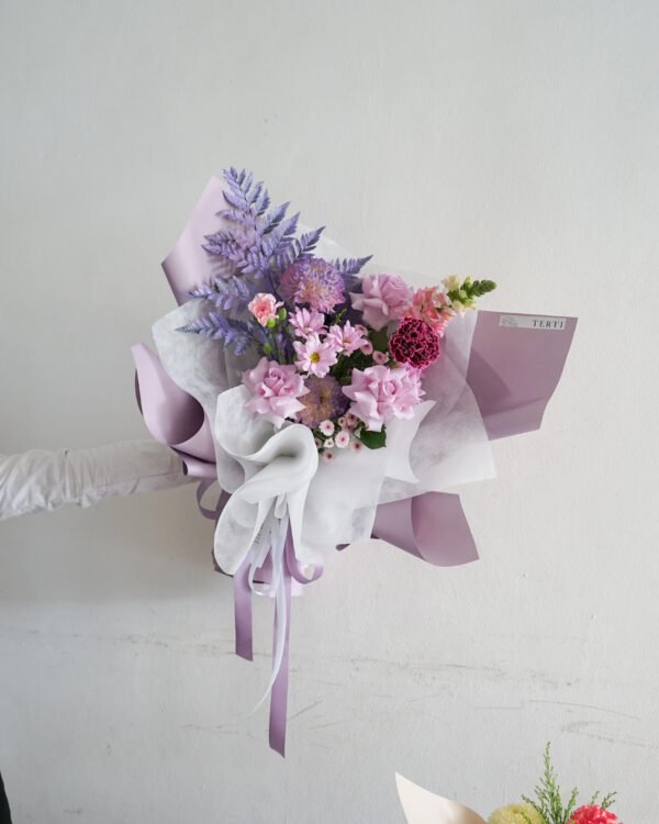 mix flower bouquet, buket bunga segar untuk hadiah