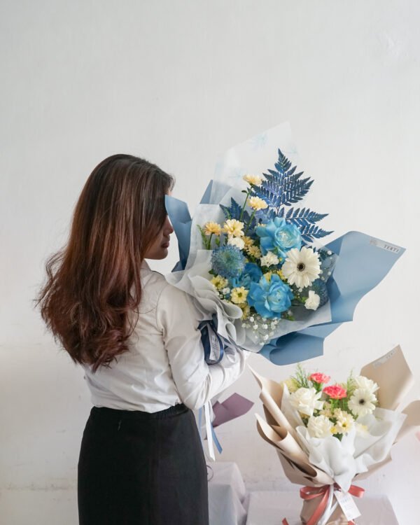 mix flower bouquet, buket bunga segar untuk hadiah