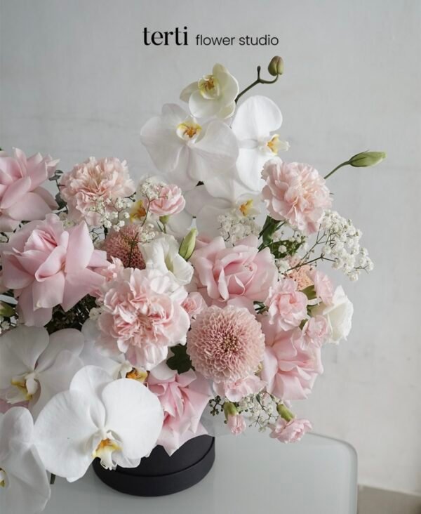 Soft Pink Orchid Bloombox - Image 2