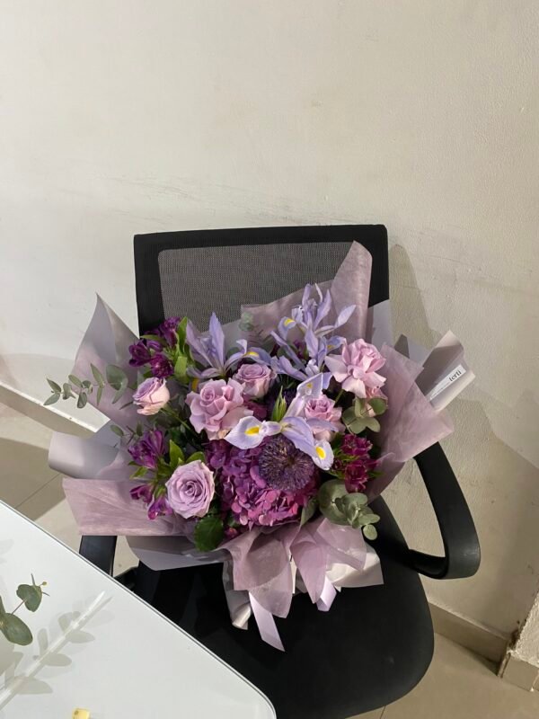 Blue Iris Bouquet - Image 2