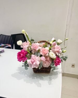 Mixed Flower Basket Arrangement