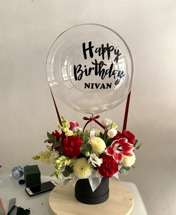 Round Bloombox With Balloon - Image 2
